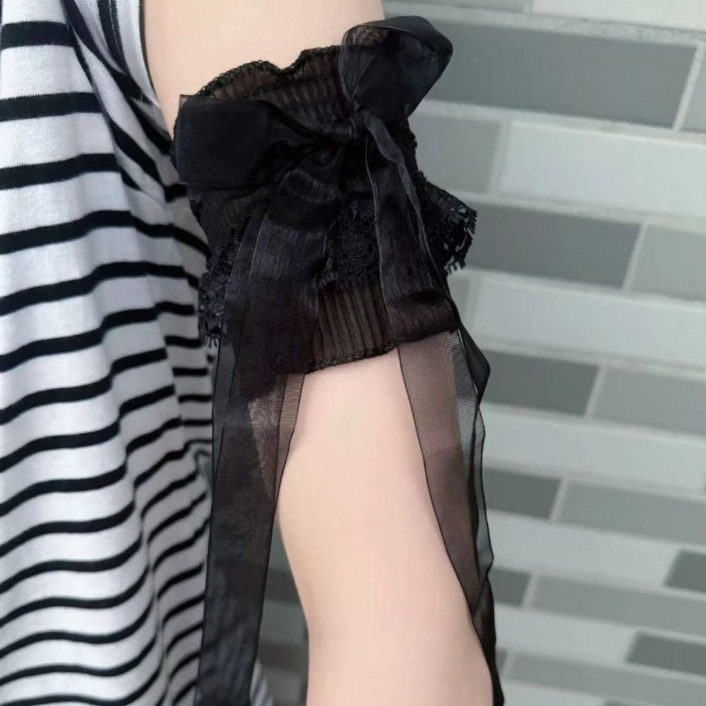 Lace Ribbon Trim - Manchettes de bras en dentelle style