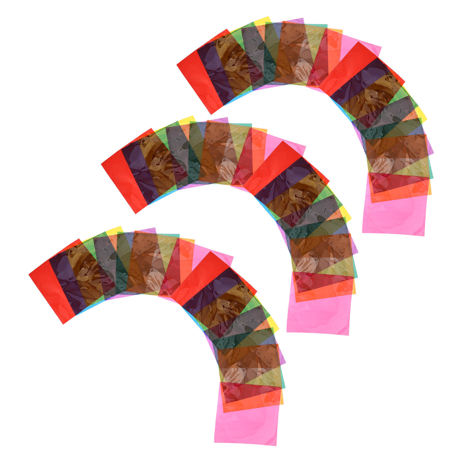 Craft Embellishments - 90 feuilles de papier cellophane coloré,