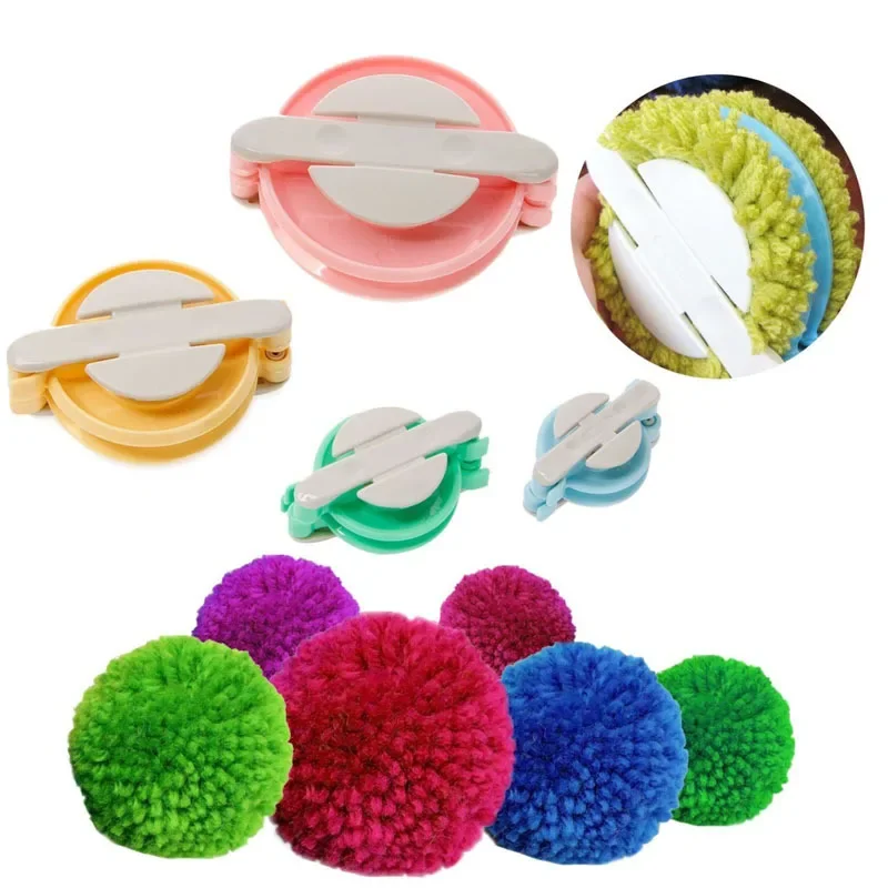 Pom Pom Maker Tool - Kit de 4 Tailles pour la