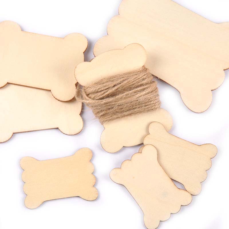 Organza Ribbon Spool - Bobines plates en bois 54/72/98mm, pour