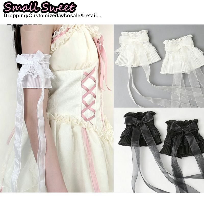 Lace Ribbon Trim - Manchettes en dentelle Y2K Yami Kawaii