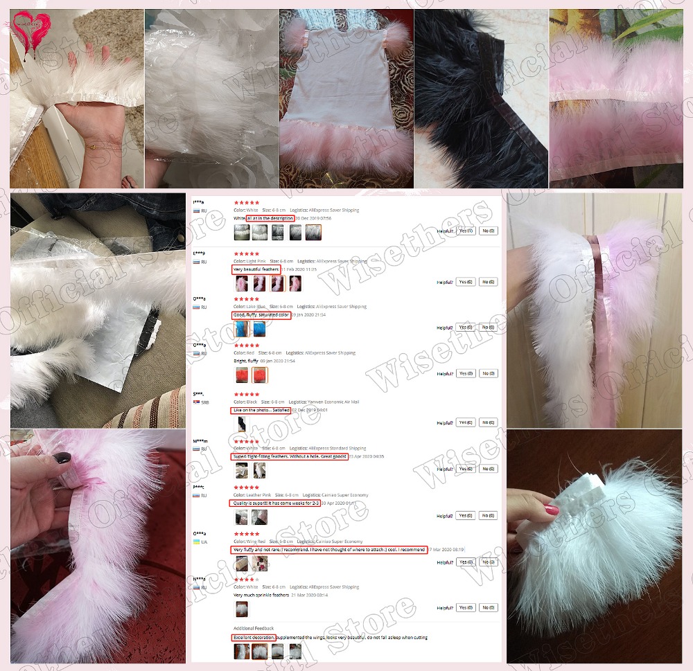 1 mètre fantaisie doux moelleu - Feather Trim Marabou avis et prix