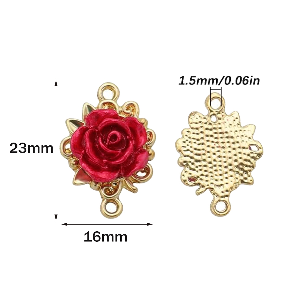 5/10 Breloques Rose 3D, Connec - Embellishment Crafts avis et prix
