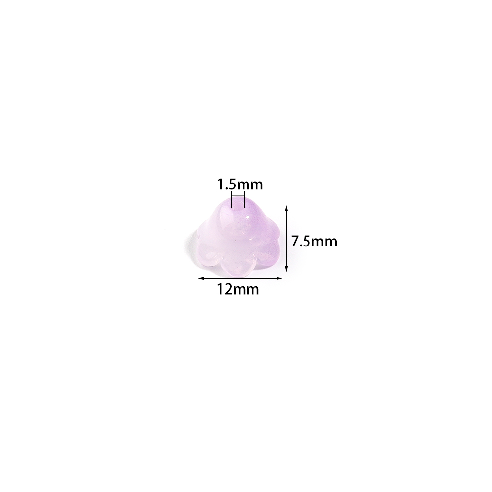 50pcs 12x7.5mm Lily coloré de  - Embellishment Crafts avis et prix
