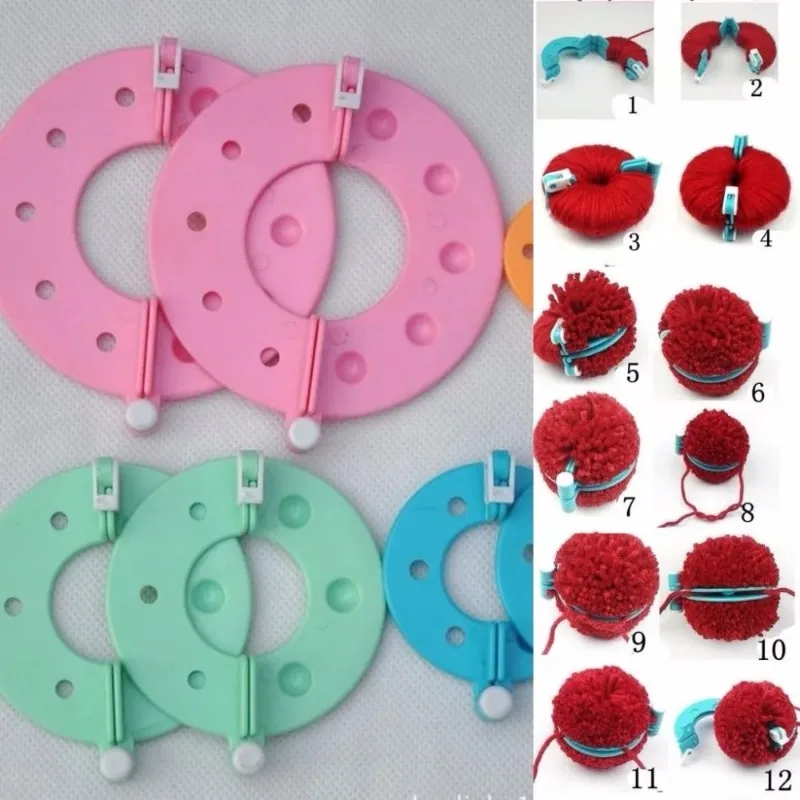 8 pièces 4 tailles peluches bo - Pom Pom Maker Tool avis et prix
