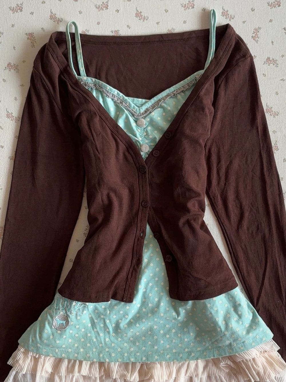 Ensemble Robe Camisole Coquett - Elastic Lace Trim avis et prix