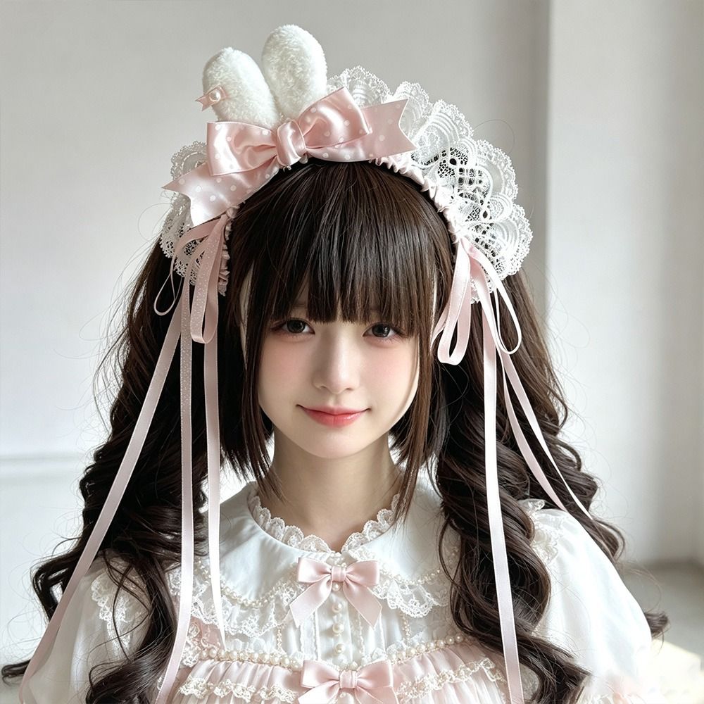 Nouveau serre-tête à nœud et o - Lace Ribbon Trim avis et prix
